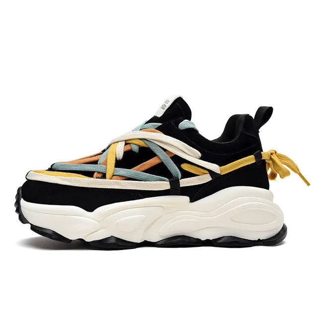 Streetwear Chunky Multicolored Laced Sneakers