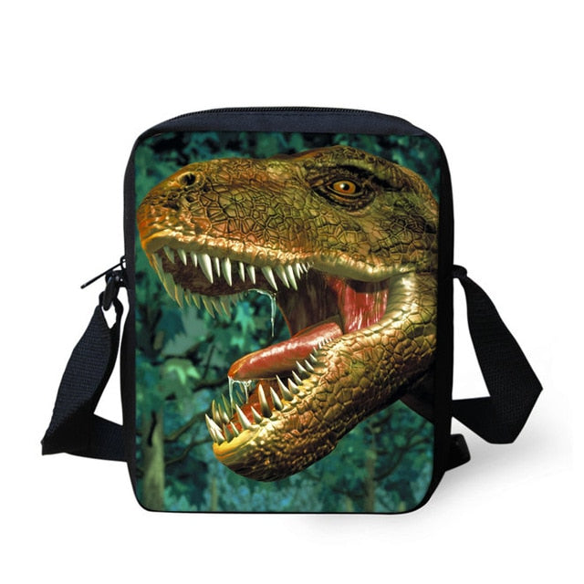 Kids 3D Graphic Dinosaur Orthopedic School Backpack