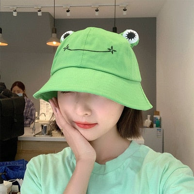 Cute Frog Eyes Foldable Bucket Hat