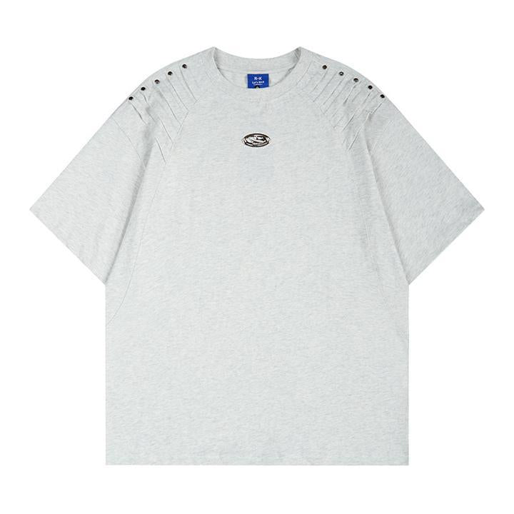 Distressed Urban Shoulder-Detail Tee