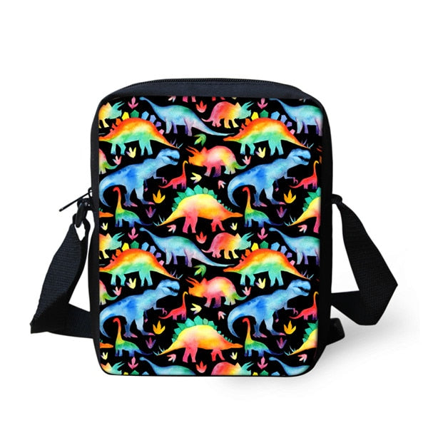 Kids 3D Graphic Dinosaur Orthopedic School Backpack