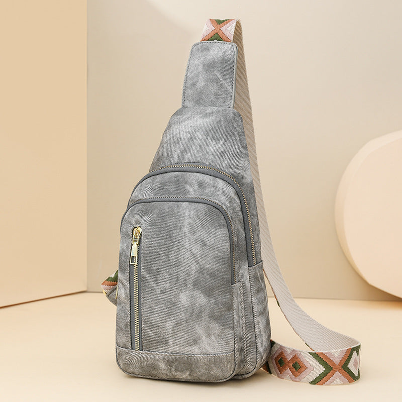 Vintage Soft PU Leather Guitar Strap Sling Bag