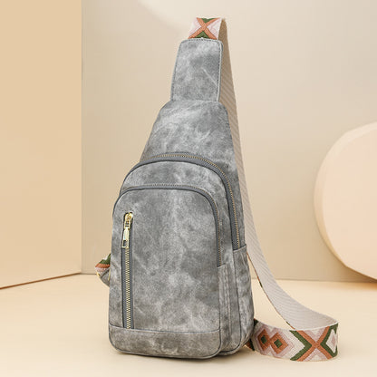 Vintage Soft PU Leather Guitar Strap Sling Bag