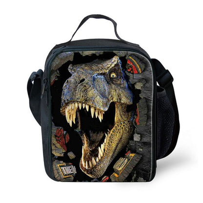 Kids 3D Graphic Dinosaur Orthopedic School Backpack