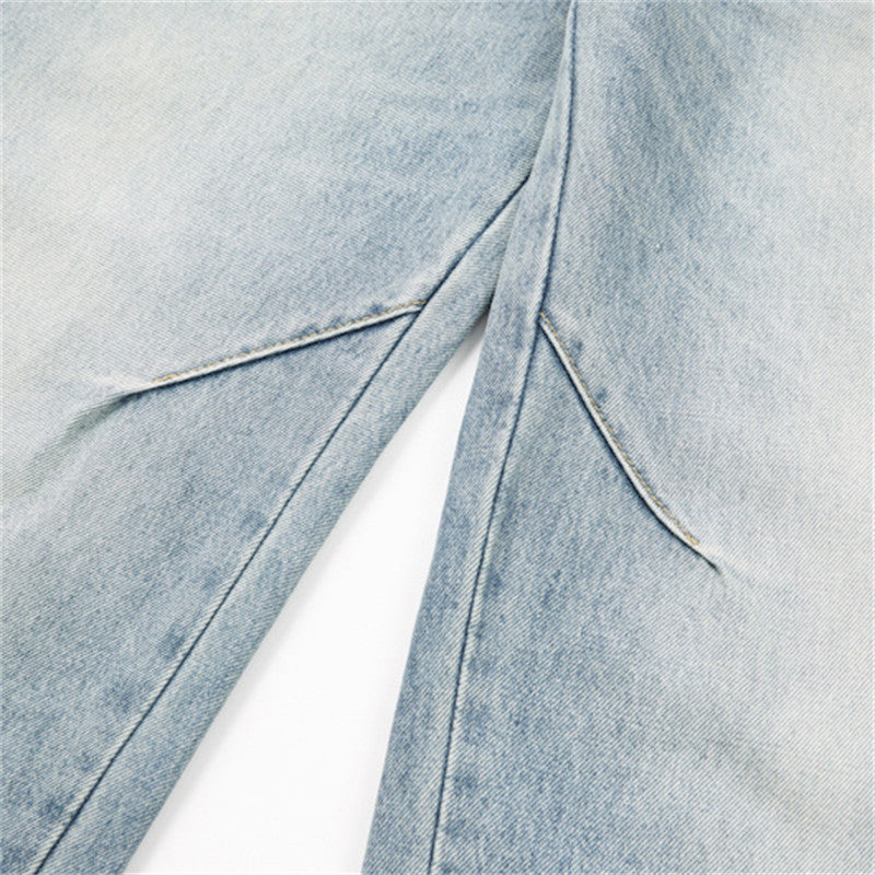 Vintage Baggy Wide-Leg Panelled Denim Jeans