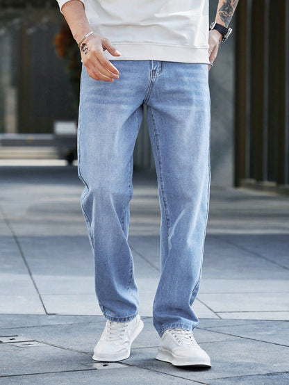 Urban Vintage Washed Straight Jeans