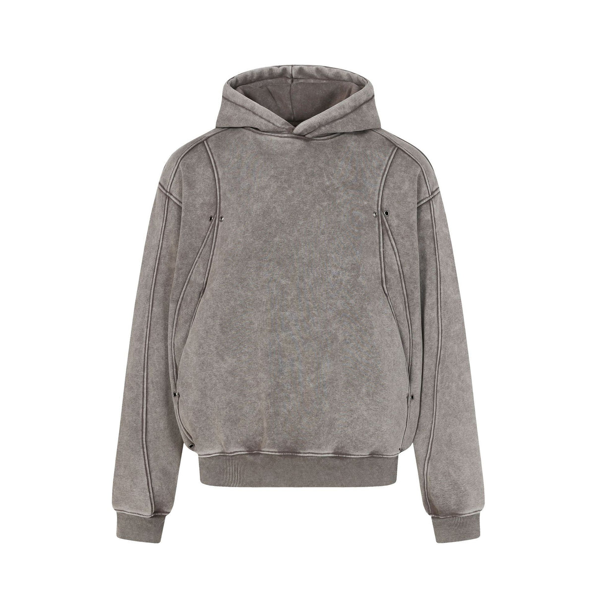 Vintage Acid-Wash Heavyweight Boxy Hoodie