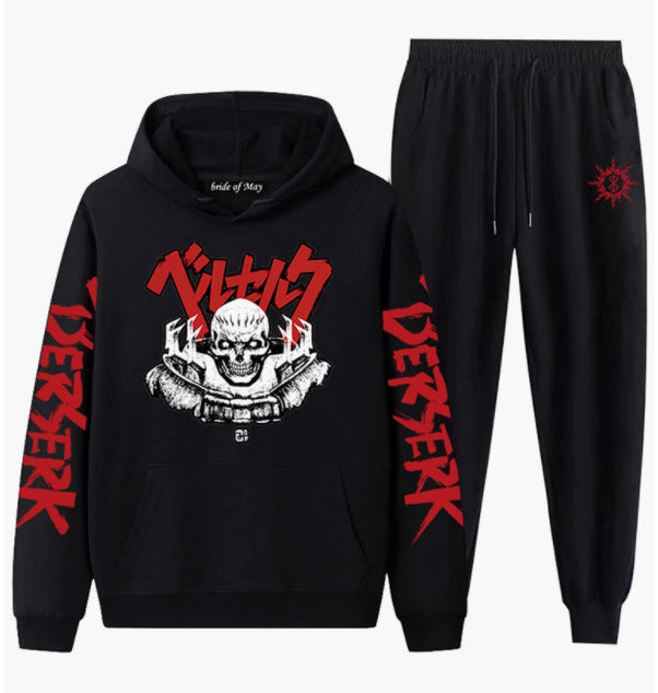 Guts Dark Swordsman Anime Graphic Hoodie & Sweatpants Set