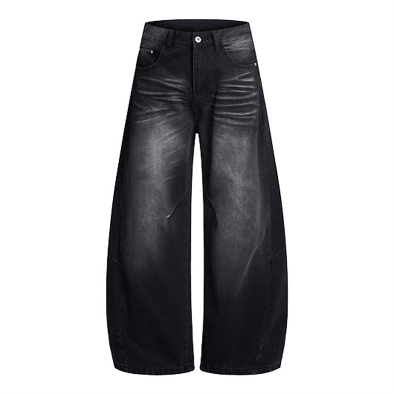 Vintage Baggy Wide-Leg Panelled Denim Jeans