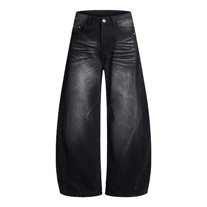 Vintage Baggy Wide-Leg Panelled Denim Jeans