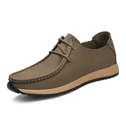 Men's Retro Breathable Moc-Toe Casual Loafers