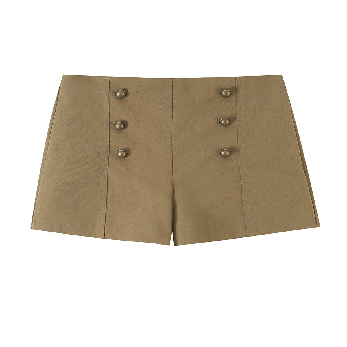 Military Utility Stand-Collar Jacket & Sailor Shorts Set