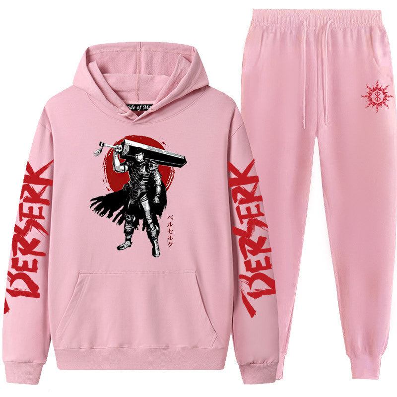 Guts Dark Swordsman Anime Graphic Hoodie & Sweatpants Set