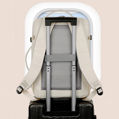 Multi-Compartment USB Charging Business & Travel Backpack