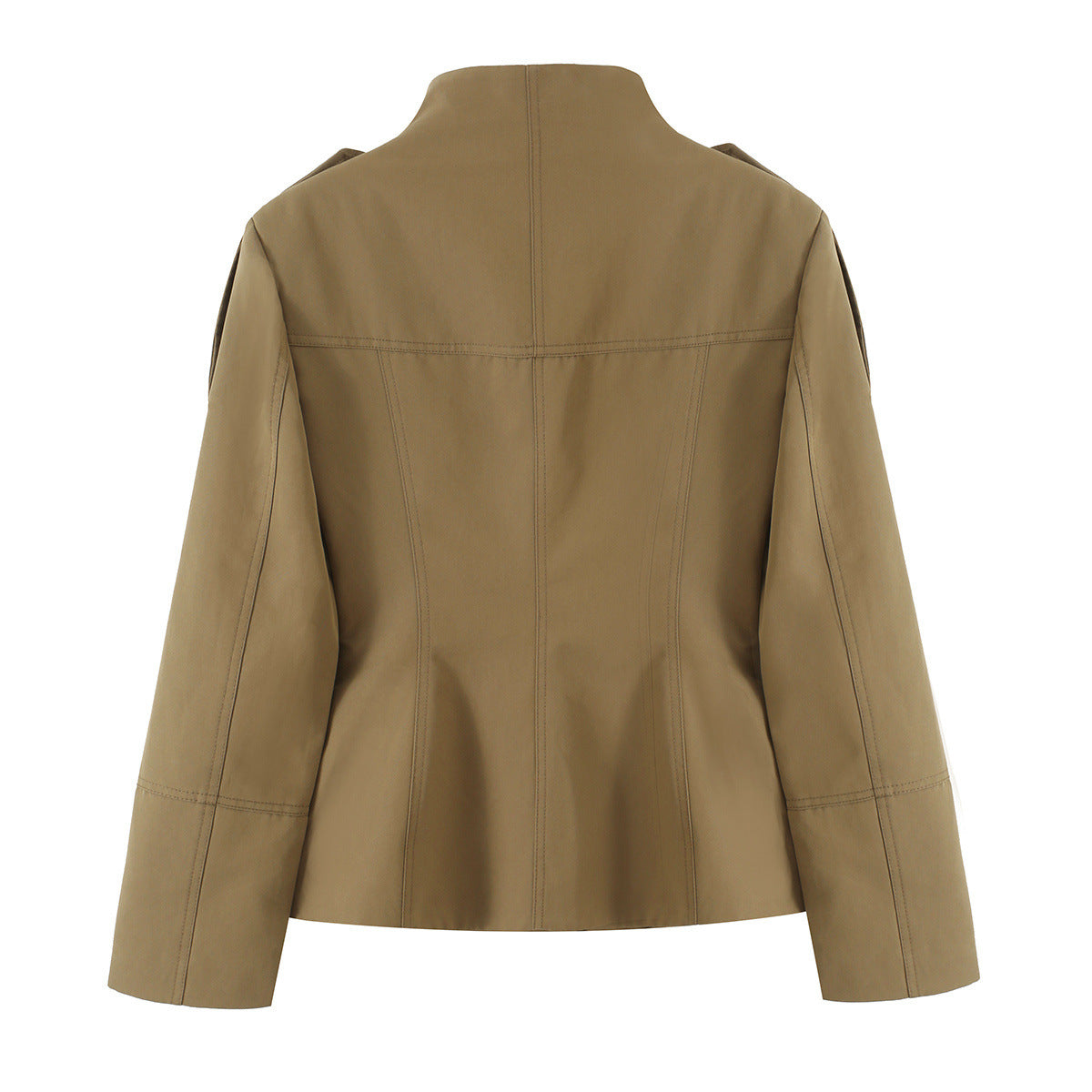 Military Utility Stand-Collar Jacket & Sailor Shorts Set