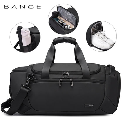 BANGE Executive Dry/Wet & Shoe Compartment Travel Duffel