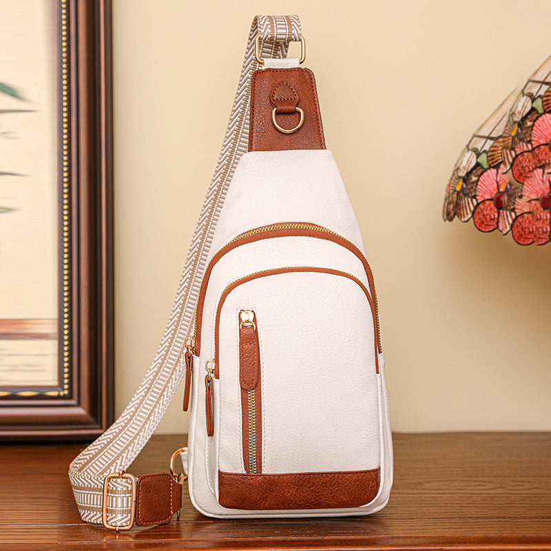 Vintage Soft PU Leather Guitar Strap Sling Bag