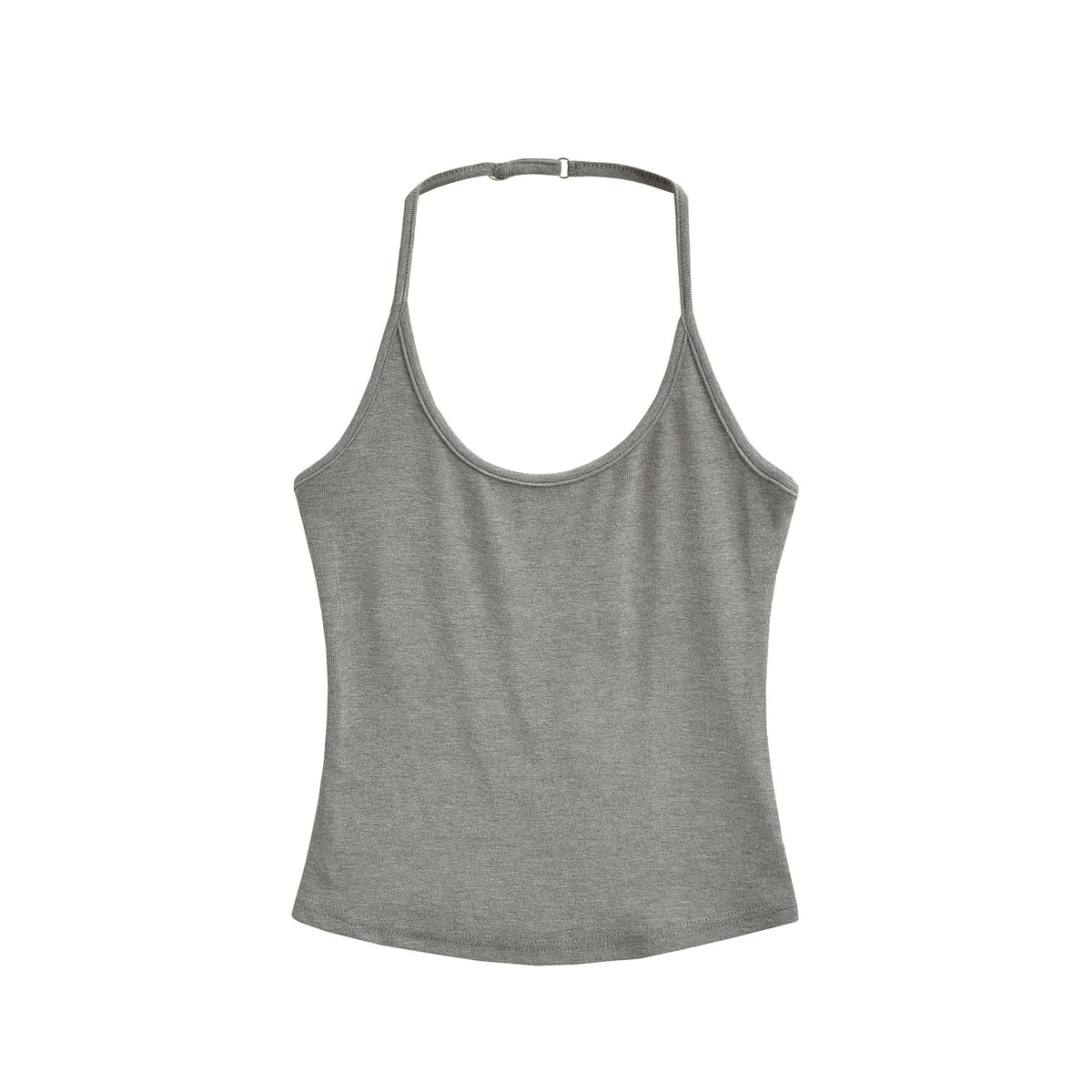 Seamless Halter Neck Athletic Crop Tank