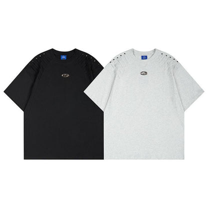 Distressed Urban Shoulder-Detail Tee