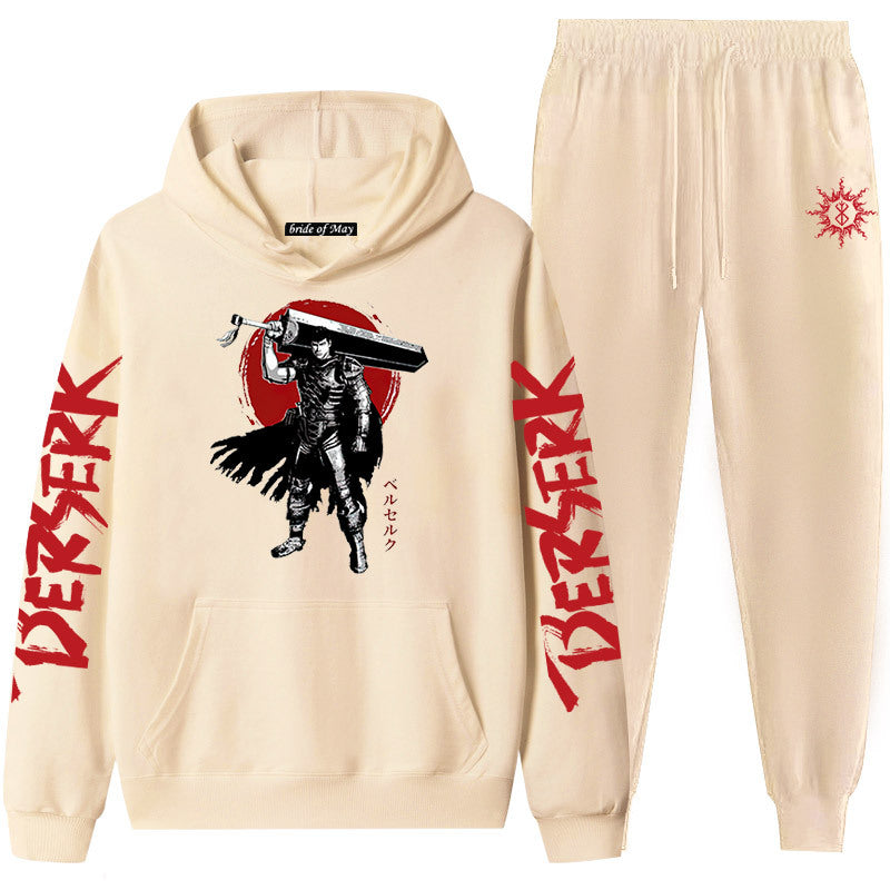 Guts Dark Swordsman Anime Graphic Hoodie & Sweatpants Set