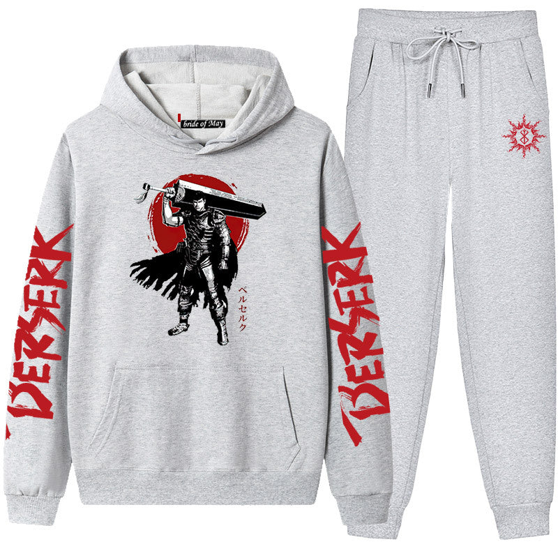Guts Dark Swordsman Anime Graphic Hoodie & Sweatpants Set