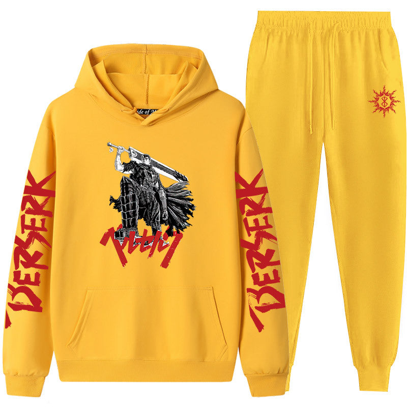 Guts Dark Swordsman Anime Graphic Hoodie & Sweatpants Set