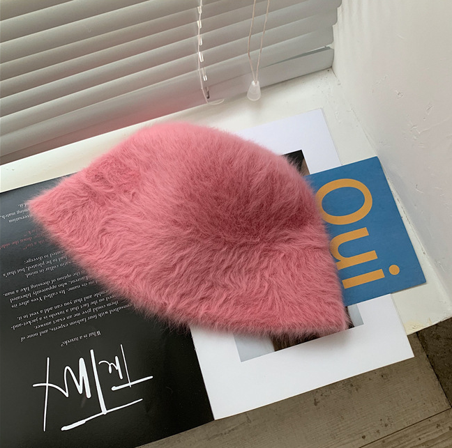 Fuzzy Plush Winter Bucket Hat