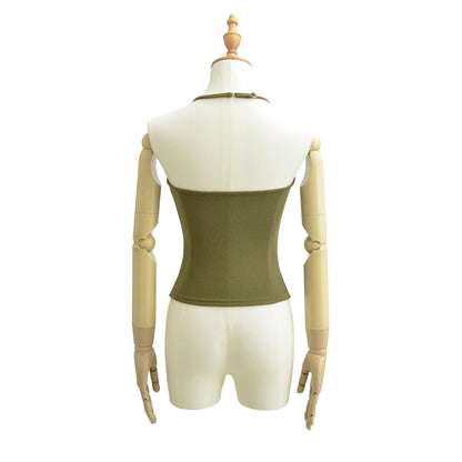 Seamless Halter Neck Athletic Crop Tank
