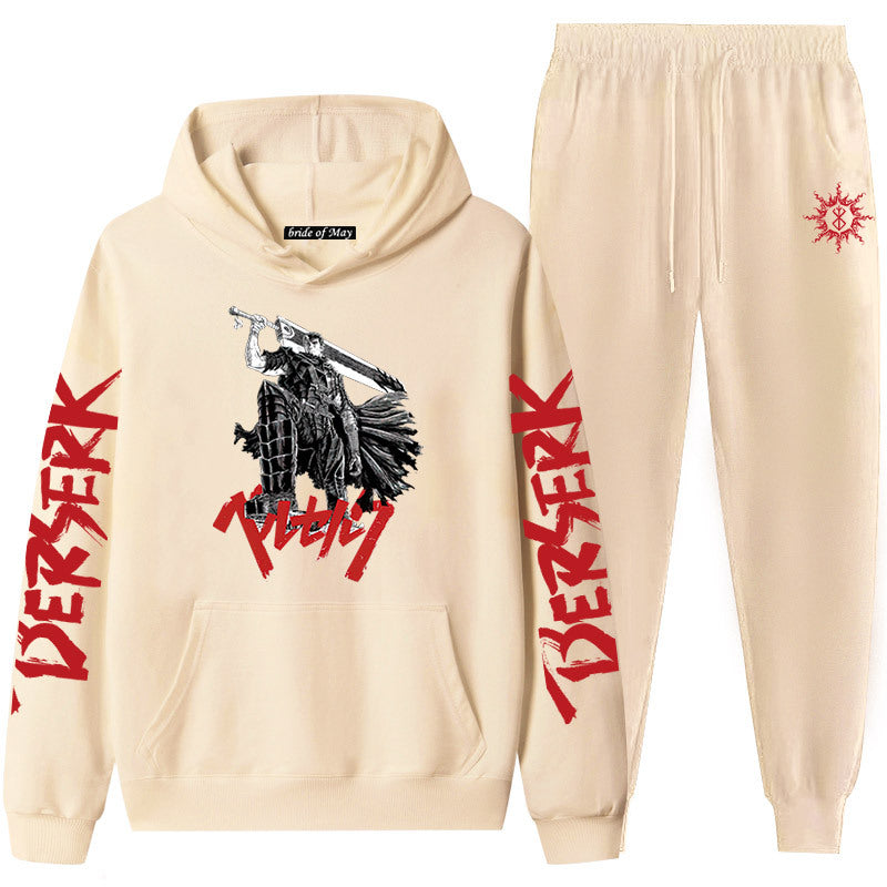 Guts Dark Swordsman Anime Graphic Hoodie & Sweatpants Set