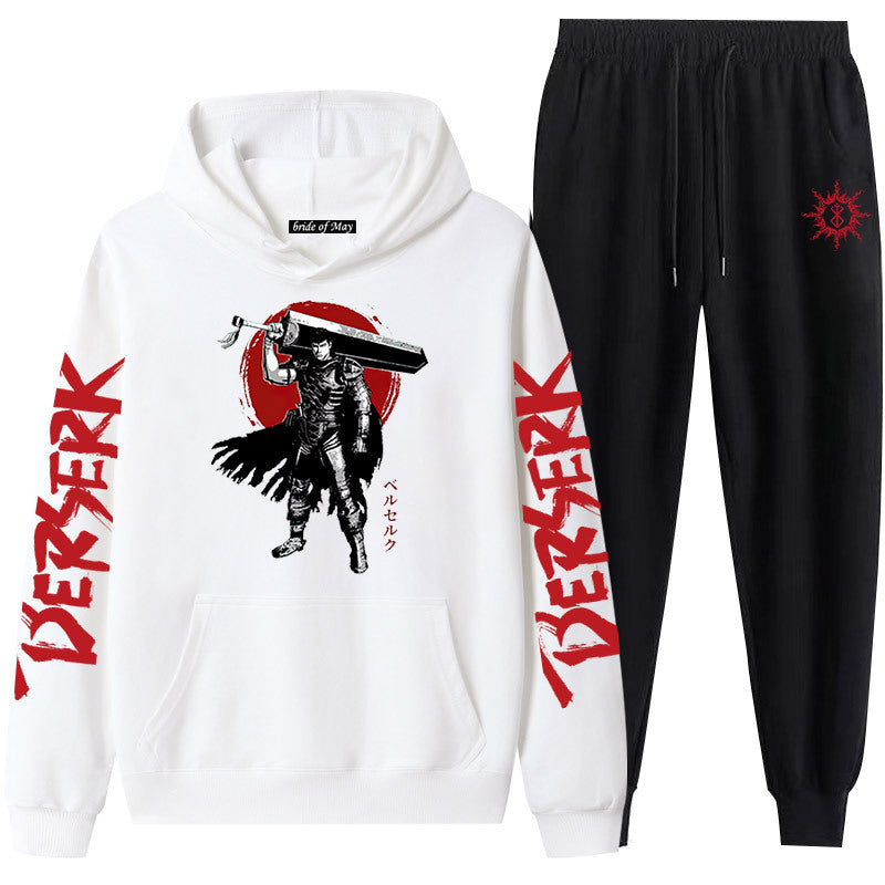 Guts Dark Swordsman Anime Graphic Hoodie & Sweatpants Set