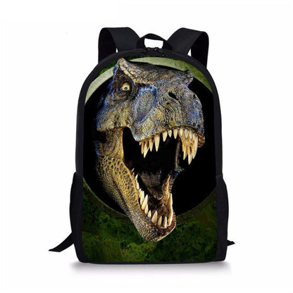 Kids 3D Graphic Dinosaur Orthopedic School Backpack