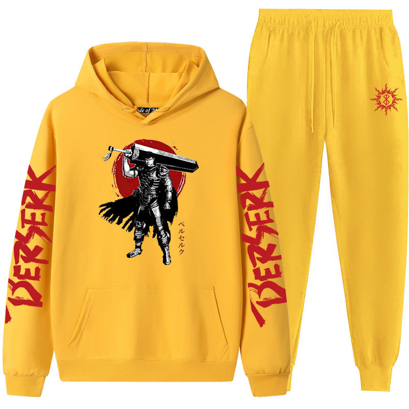 Guts Dark Swordsman Anime Graphic Hoodie & Sweatpants Set