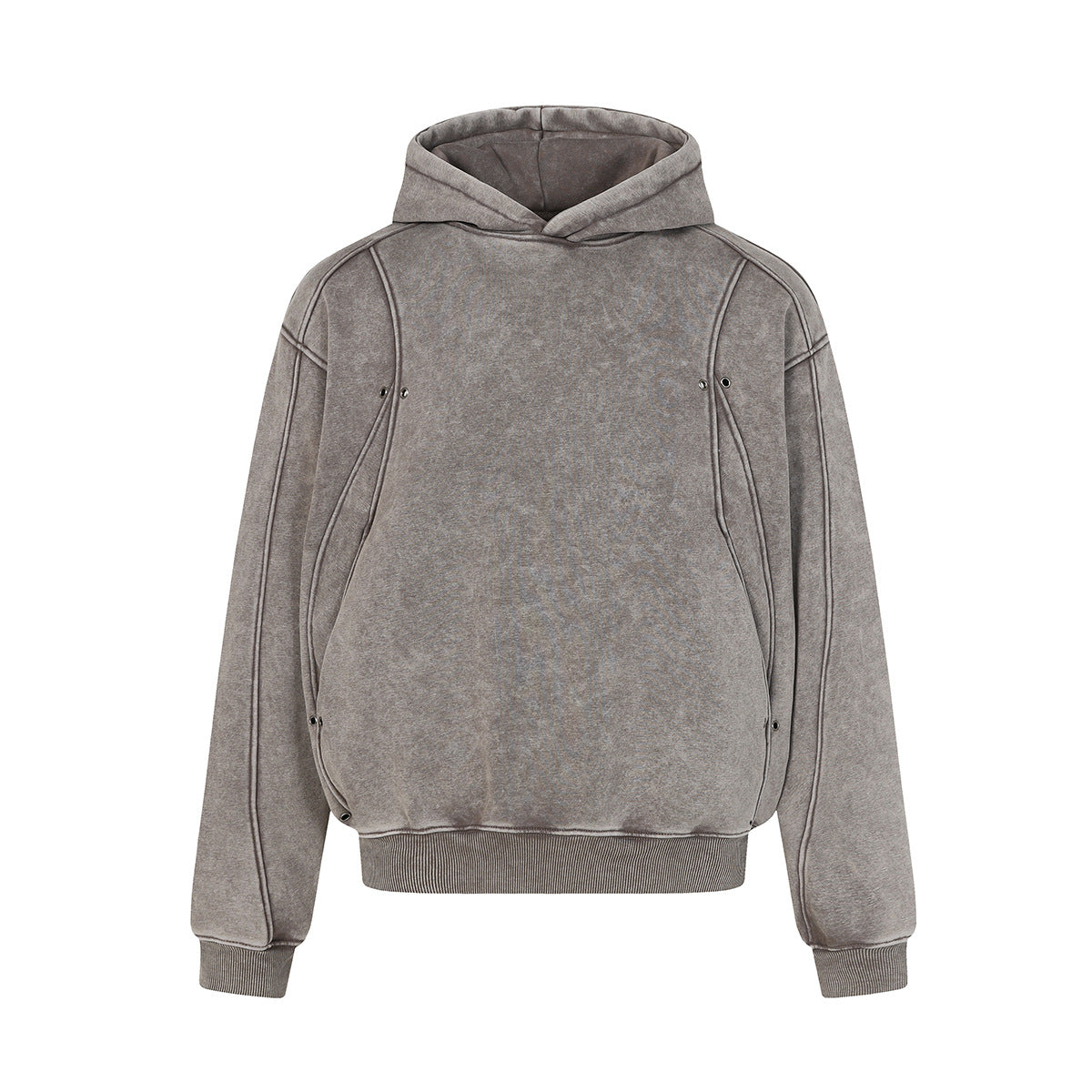 Vintage Acid-Wash Heavyweight Boxy Hoodie