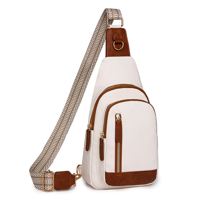 Vintage Soft PU Leather Guitar Strap Sling Bag