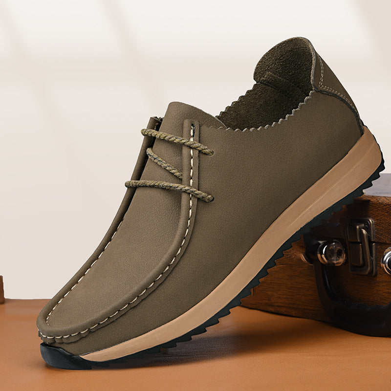 Men's Retro Breathable Moc-Toe Casual Loafers