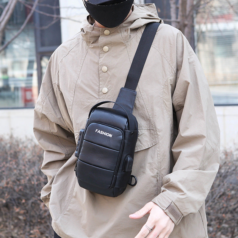 Vintage PU Leather Anti-Theft Sling Bag