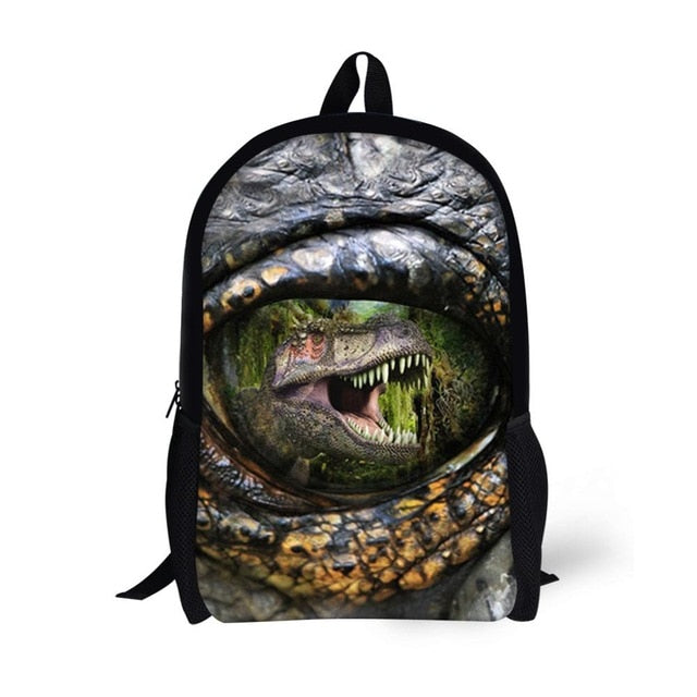 Kids 3D Graphic Dinosaur Orthopedic School Backpack