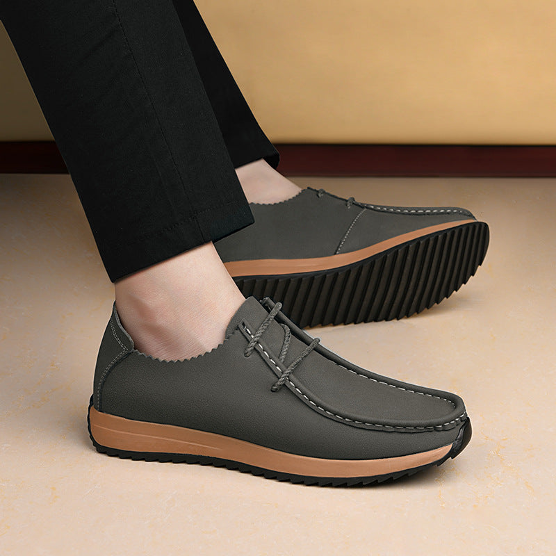 Men's Retro Breathable Moc-Toe Casual Loafers