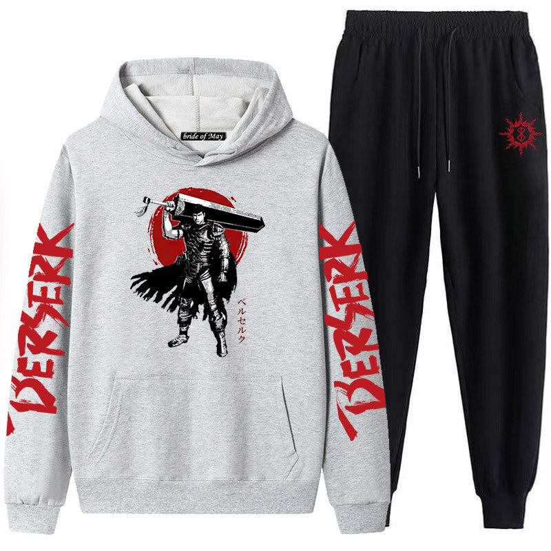 Guts Dark Swordsman Anime Graphic Hoodie & Sweatpants Set
