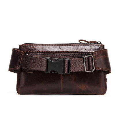Retro First-Layer Genuine Leather Fanny Pack