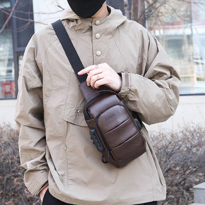 Vintage PU Leather Anti-Theft Sling Bag