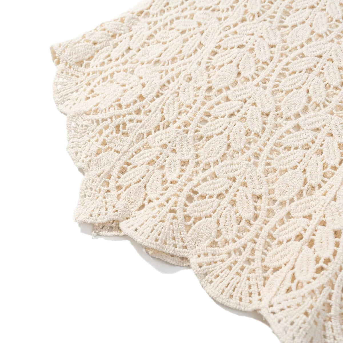 Crochet Embroidered V-Neck Tank Top