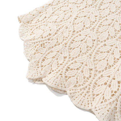 Crochet Embroidered V-Neck Tank Top