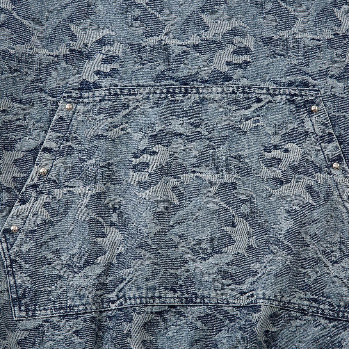 Vintage Acid-Washed Camo Heavyweight Hoodie